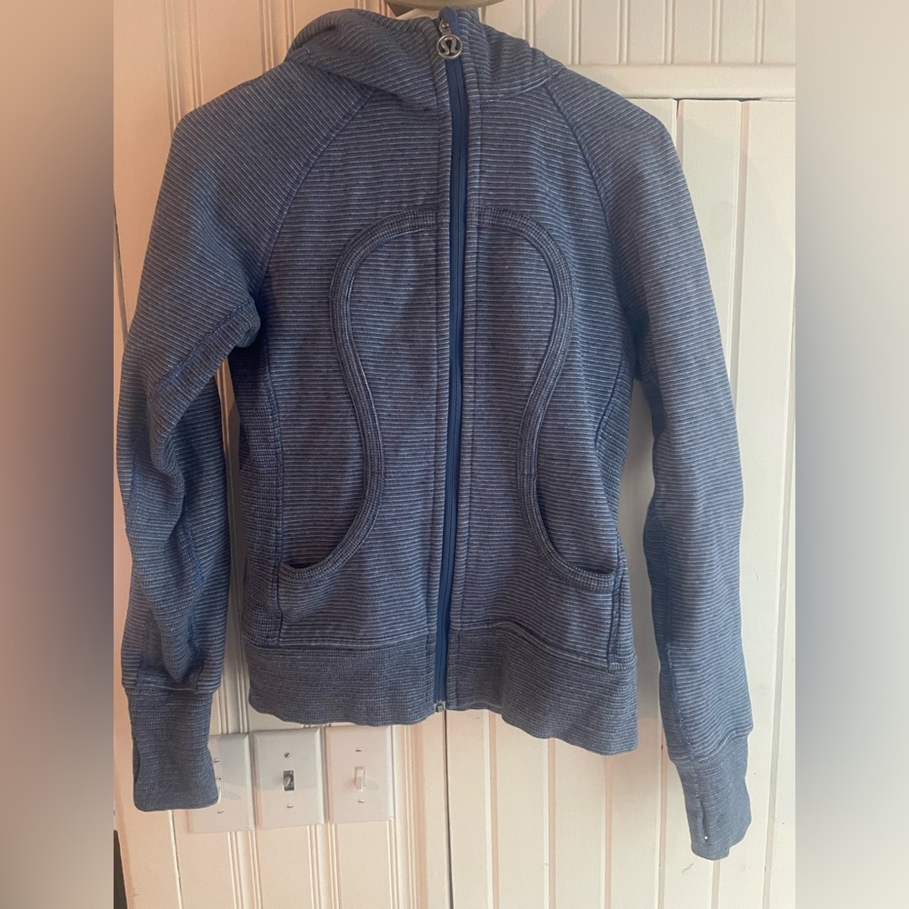 lululemon athletica Blue Crew Neck Sweater